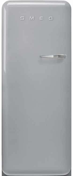 Smeg FAB28LSV5 отдельностоящий однодверный холодильник серебристый