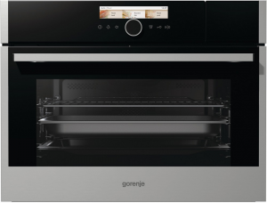 Gorenje BCMS598S19X компактный духовой шкаф с СВЧ и паром