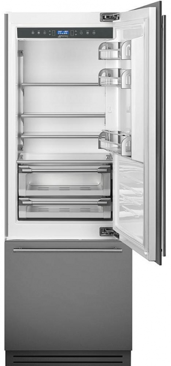 Smeg RI76RSI встраиваемый холодильник с морозильником No-Frost