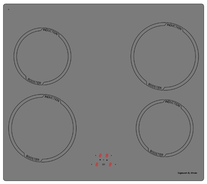 Zigmund & Shtain CIS 028.60 SX индукционная варочная панель