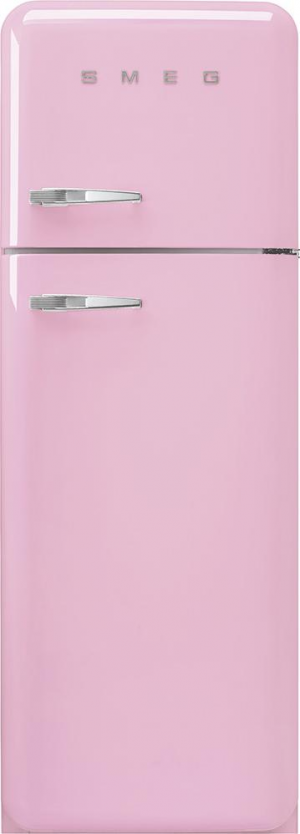 Smeg FAB30RPK5 отдельностоящий двухдверный холодильник стиль 50-х годов 60 см розовый