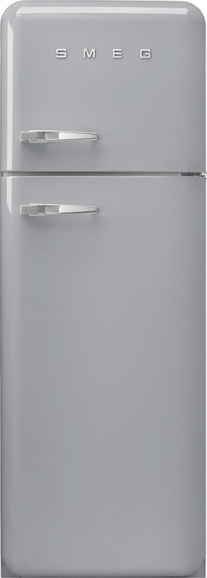 Smeg FAB30RSV5 отдельностоящий двухдверный холодильник стиль 50-х годов 60 см серебристый