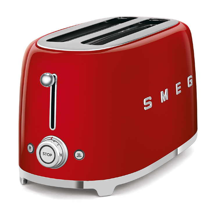 Smeg TSF02RDEU тостер на 4 ломтика красный