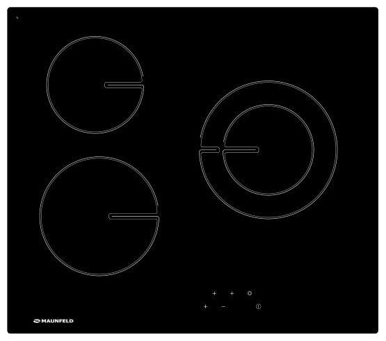 Maunfeld MVCE59.3HL.1DZ.R-BK электрическая варочная панель