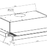 LEX HUBBLE 2M 600 WHITE вытяжка встраиваемая телескопическая