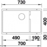 Blanco SUBLINE 700-U Level SILGRANIT PuraDur антрацит с отв.арм. InFino мойка