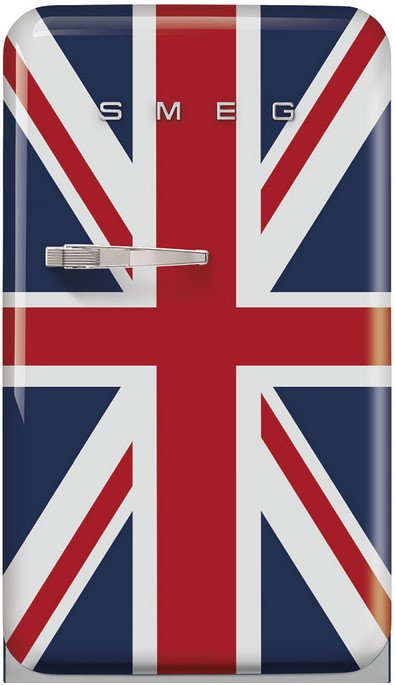 Smeg FAB10RDUJ5 отдельностоящий однодверный холодильник британский флаг