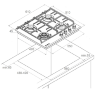 Kuppersberg FS 601 W Silver газовая варочная поверхность