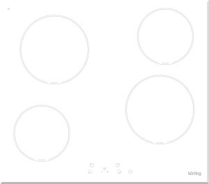 Korting HK 60001 BW электрическая варочная панель