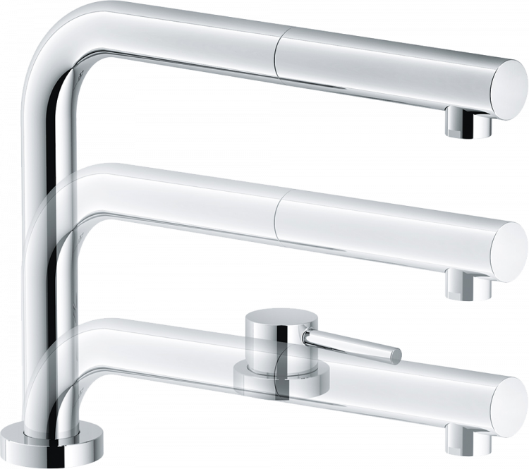 Franke Active Window хром выдвижной шланг смеситель