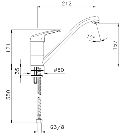 TopZero Adam Cosmos-10 смеситель
