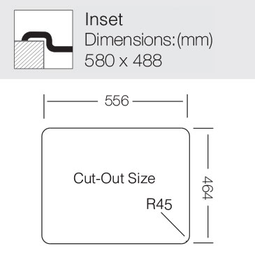 TopZero COL580.488.GT6K мойка врезная