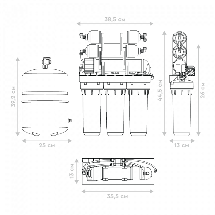 Барьер ПРОФИ Осмо 100 М (исп. Лайт) осмотическая система