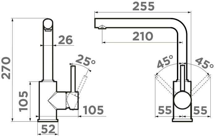 Omoikiri Nakagawa-P-CA латунь/карамель смеситель