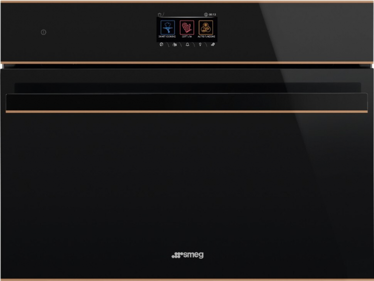 Smeg SO4604S4PNR компактный многофункциональный духовой шкаф комбинированный с паром