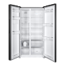 Maunfeld MFF177NFSB отделностоящий холодильник с морозильником Side by Side