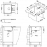 Alveus LINE MAXIM 60 SAT-90 610X500 LUX кухонная мойка