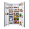 Maunfeld MFF177NFW отделностоящий холодильник с морозильником Side by Side