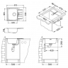 Alveus LINE MAXIM 60 SAT-90 610X500 LUX1064388 кухонная мойка