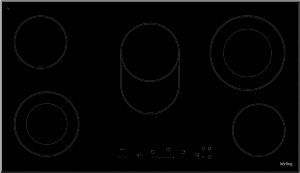 Korting HK 93551 B электрическая варочная панель