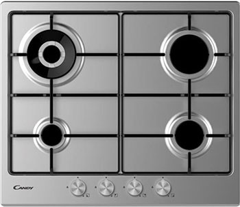 Candy CHW6BR4WPX газовая варочная панель нержавеющая сталь