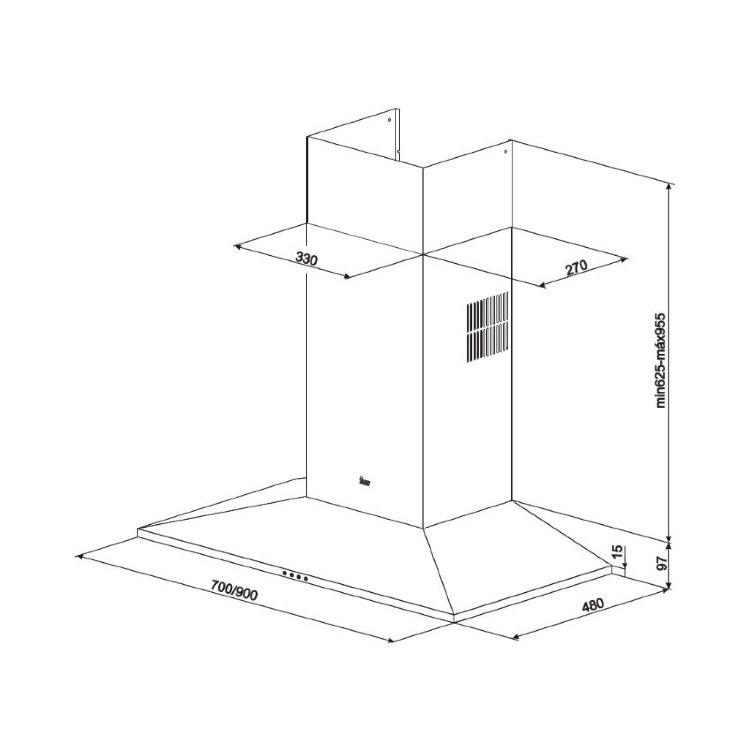 Teka TIKAL DSS 985 INOX вытяжка