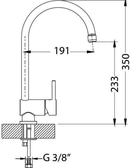 Alveus ARC 110 CHR смеситель