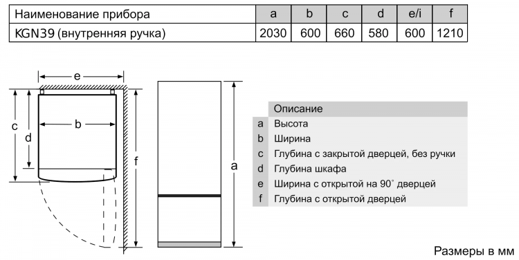 Bosch KGN39VW25R отдельностоящий холодильник с морозильником