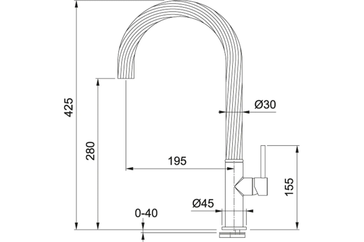 Franke Maris Free by Dror оптика стали смеситель
