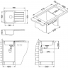 Alveus LINE MAXIM 80 SAT-90 790X500 1X кухонная мойка