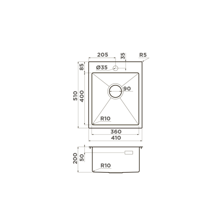 Omoikiri Akisame 41-GB нерж.сталь/графит мойка