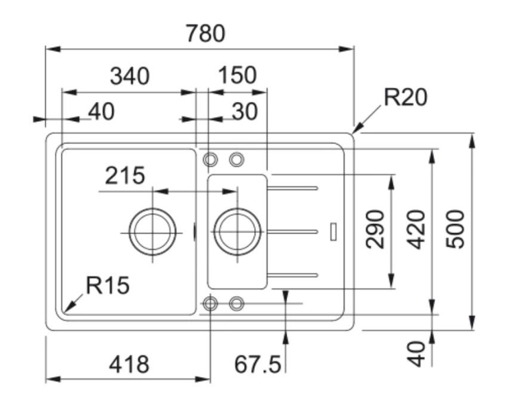 Franke BFG 651-78 оникс мойка
