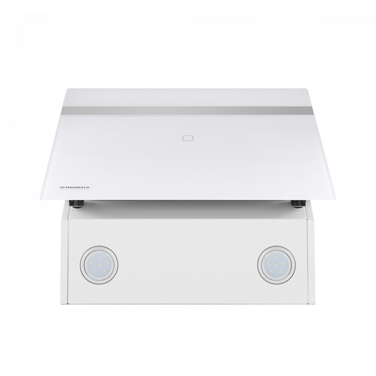 Maunfeld MEDWAY 60 Glass White/ Stripe Inox вытяжка наклонная