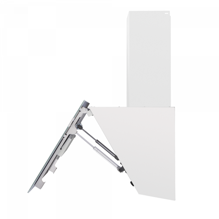 Maunfeld MEDWAY 60 Glass White/ Stripe Inox вытяжка наклонная