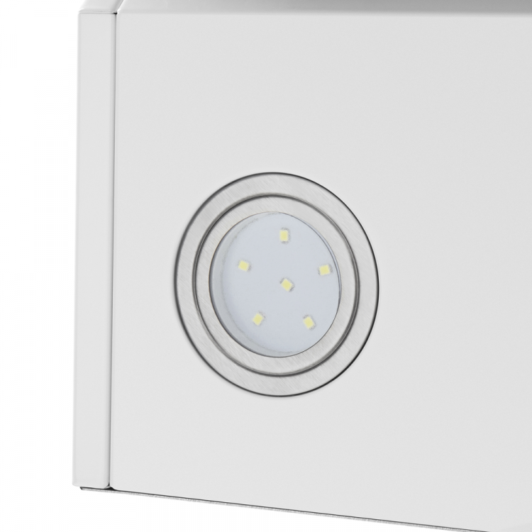 Maunfeld MEDWAY 60 Glass White/ Stripe Inox вытяжка наклонная