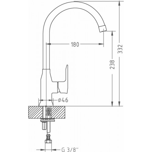 Alveus SLIM	 CHR смеситель