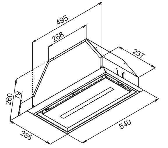Kuppersberg INBOX 54 W встраиваемая вытяжка