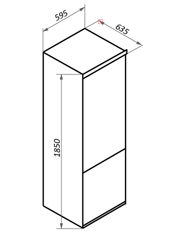 Maunfeld MFF185NFB отдельностоящий холодильник с морозильником