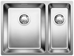 Blanco ANDANO 340/180-IF (518323) зеркальная полировка без клапана-автомата чаша слева мойка