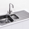 Alveus LINE MONARCH 10 ANTHRACITE 980X500 1+1/2 кухонная мойка