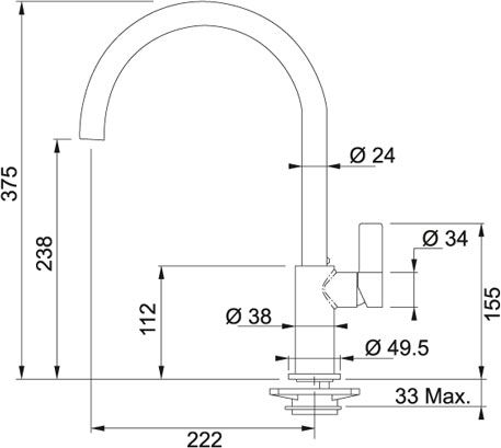 Franke Ambient сахара смеситель