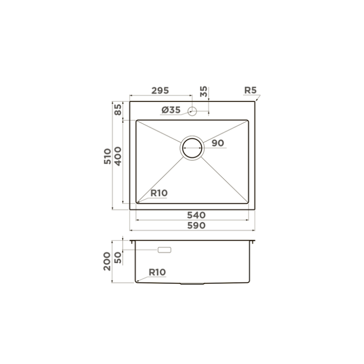 Omoikiri Akisame 59-GB нерж.сталь/графит мойка