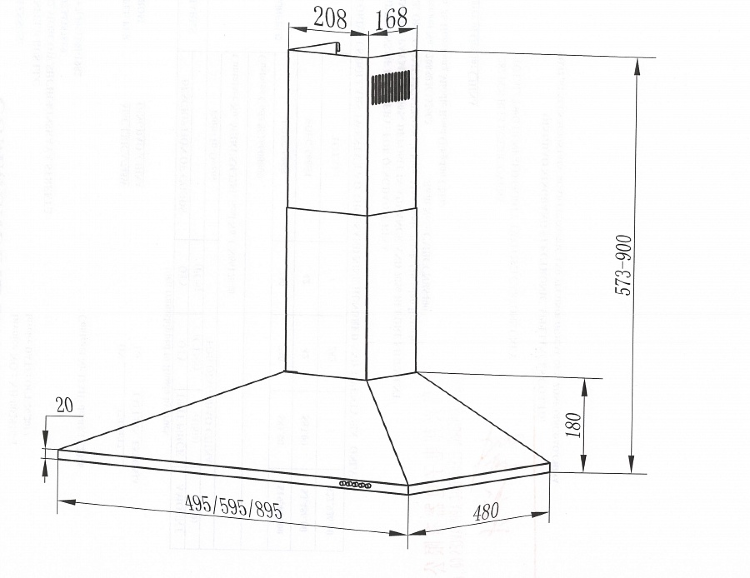 Maunfeld CORK 50 Black вытяжка