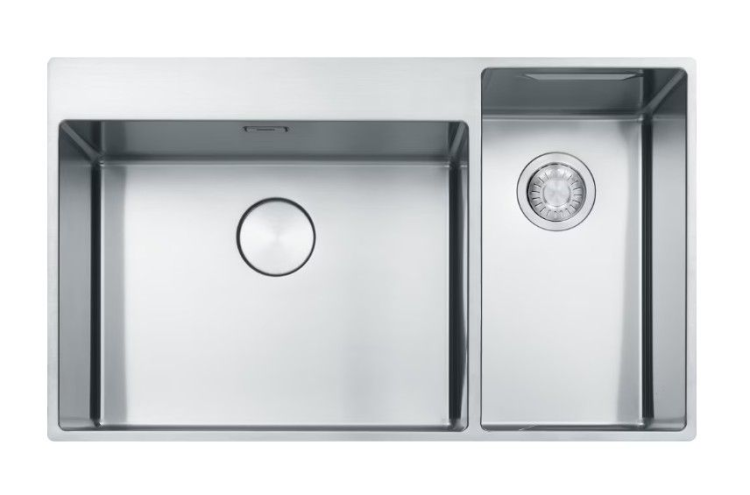 Franke Box Center BWX 220-54-27 TL рабочий центр слева кухонная мойка