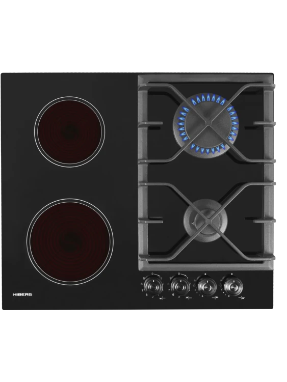 Hiberg VM 6020 B комбинированная варочная панель