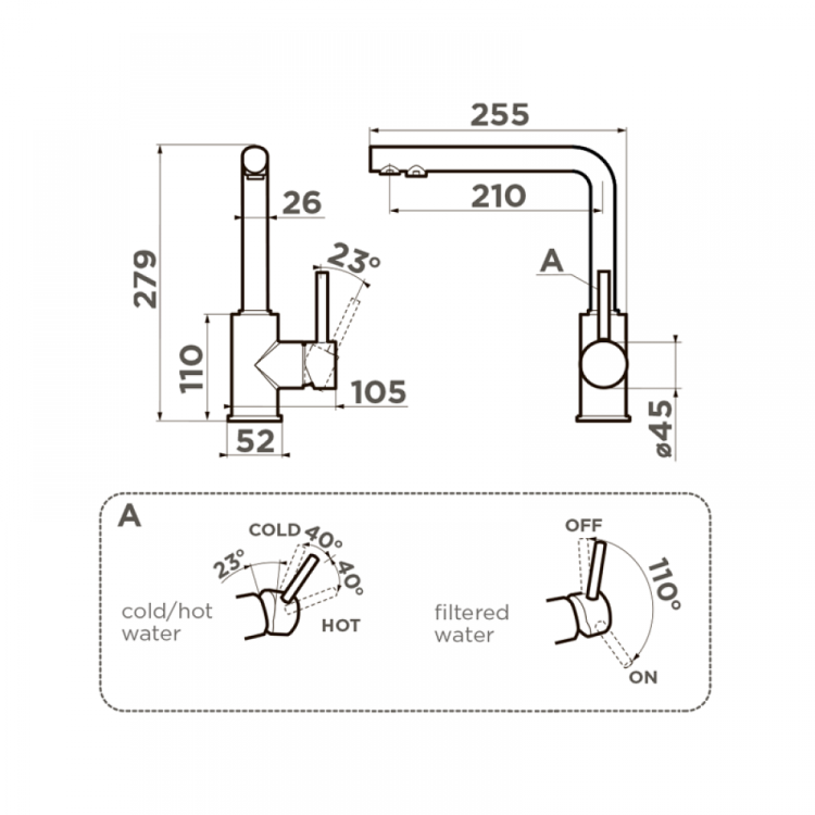 Omoikiri Nakagawa 2 Plus-C хром смеситель