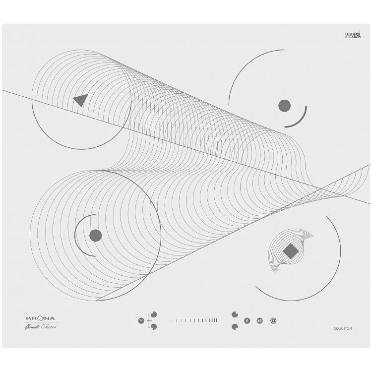 Krona steel MERIDIANA 60 WH индукционная варочная поверхность
