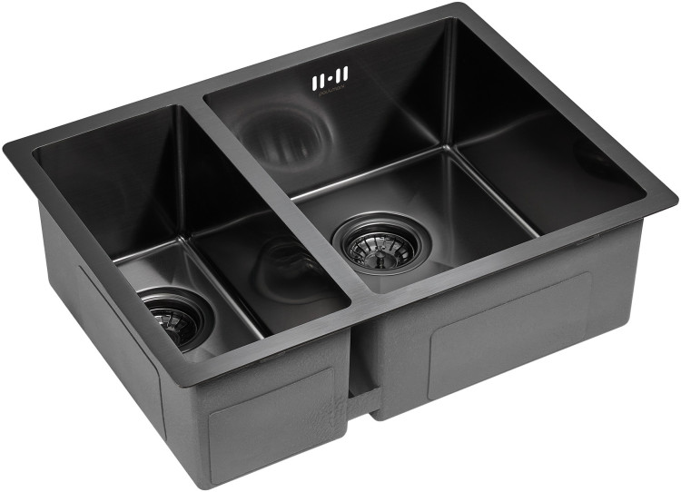 Paulmark GERBERG 59 / 2S UNI вороненая сталь правая PVD мойка