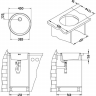Alveus FORM 10 LEI-60 FI 450 1X кухонная мойка