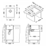 Alveus QUADRIX MONARCH 20 ANTHRACITE 390X450X200 кухонная мойка